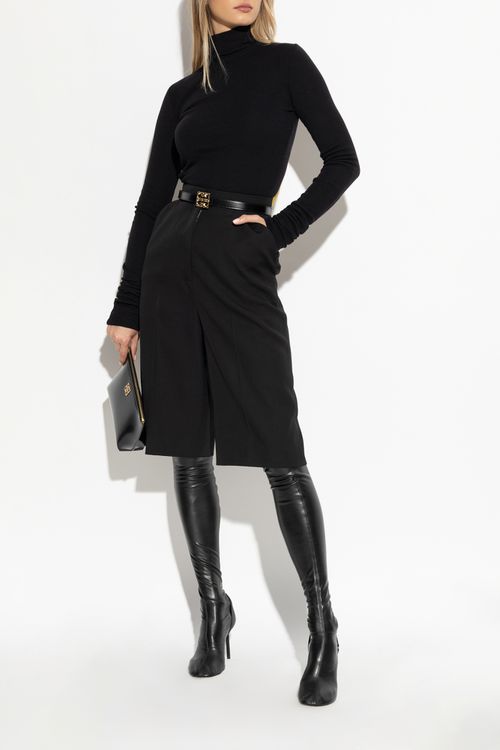 Wool Shorts, Women's, Black
