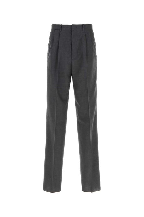 Virgin Wool Trousers — Gray