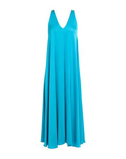 Woman Maxi dress Azure Size 2 Viscose