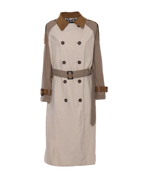 Double-breasted trench coat