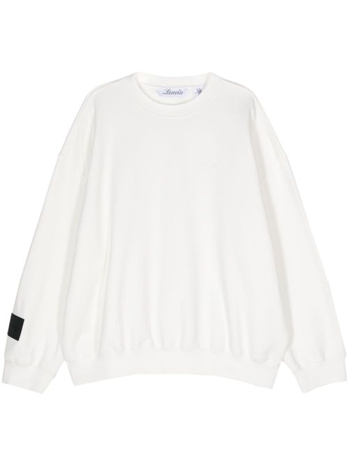 Logo-print cotton sweatshirt - White