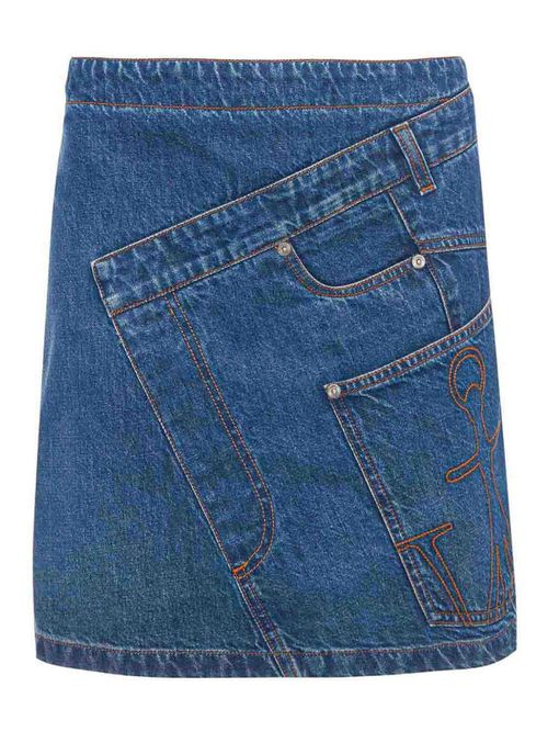 J. W. Anderson Twisted denim miniskirt