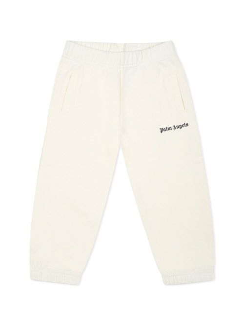 Logo-print track pants - Neutrals