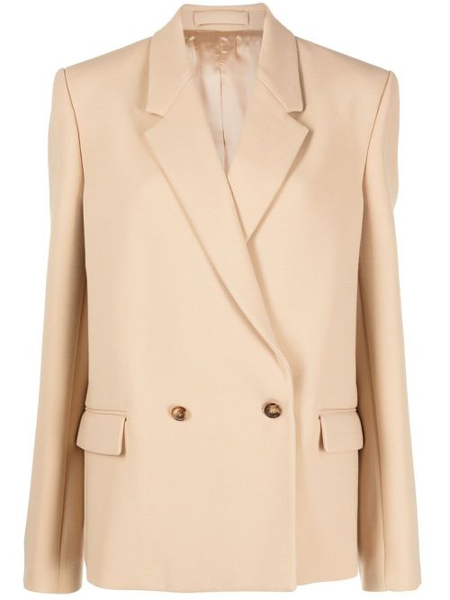 Double-breasted blazer - Neutrals