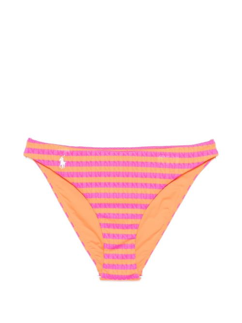 Pink Striped Logo Bikini