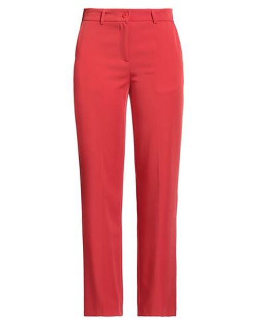 Woman Pants Tomato red Size 10 Polyester, Elastane