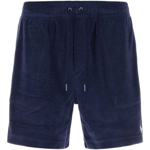 Polo Ralph Lauren Navy Blue Terry Fabric Bermuda Short
