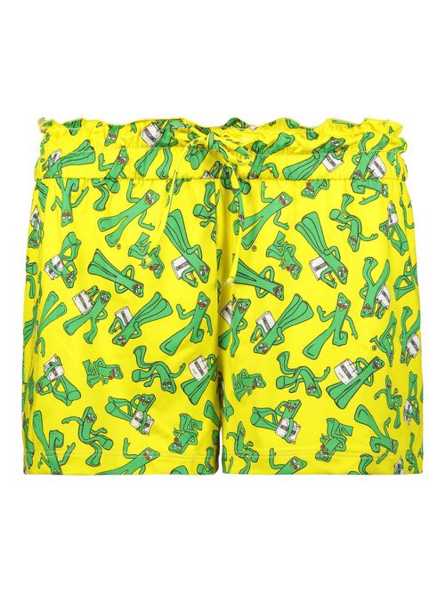 All-over print shorts - Yellow