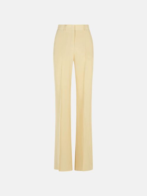 SPORTMAX 'Orario' Ivory Viscose Trousers