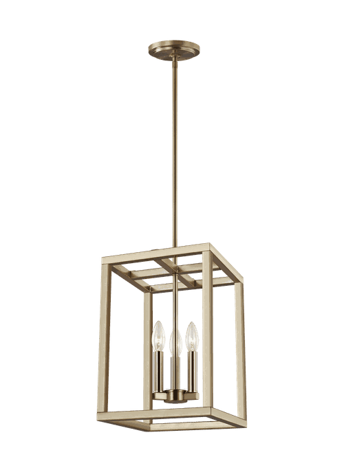 Moffet Street 3-Light LED Foyer Light in Satin Bra