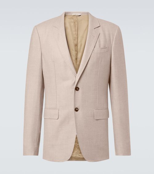 Irving wool and cashmere flannel suit jacket