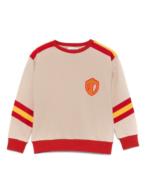 Logo-patch sweatshirt - Neutrals