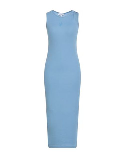 Woman Midi dress Light blue Size M Cotton