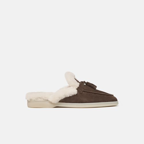 Lucrezia Fur Deep Taupe
