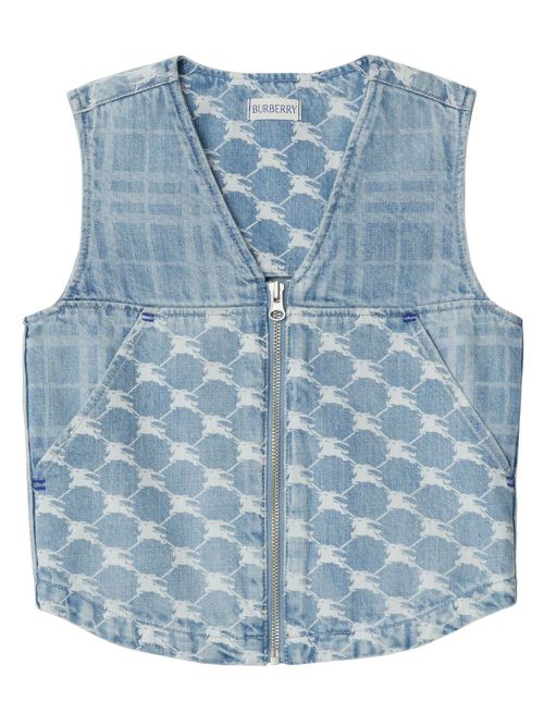 Equestrian Knight denim gilet - Blue