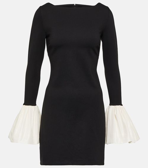Hawthorne taffeta-trimmed minidress