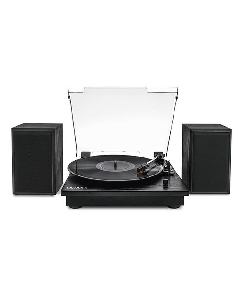 Montauk Bluetooth Turntable System with Bookshelf Speakers