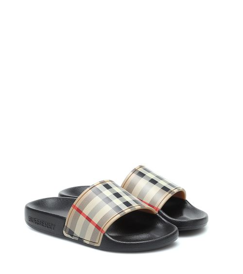 Burberry Kids Vintage Check slides