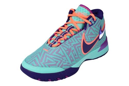 Lebron NXXT Gen AMPD Basketball Shoes (FJ1566-401, Mineral Blue/Sail/Light Wild Mango)