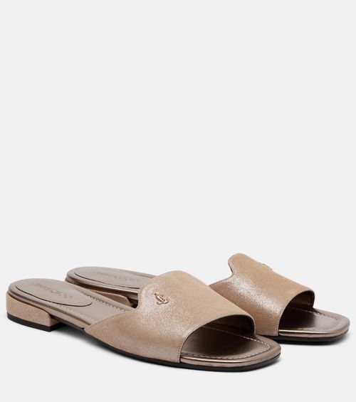 Dina leather slides