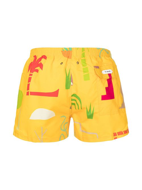 Hawaii swim shorts - Yellow
