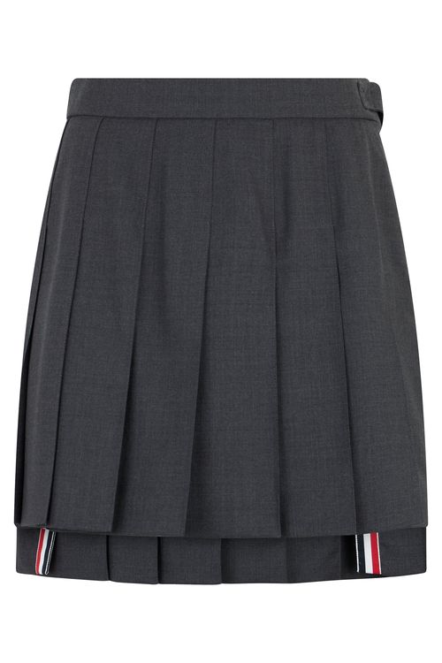 Asymmetrical Pleated Mini Skirt