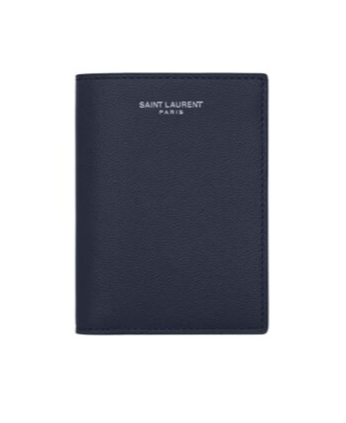 Paris credit card wallet in grain de poudre embossed leather