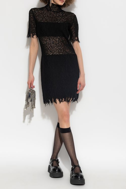 Alexander McQueen Lace Dress, Women's, Black