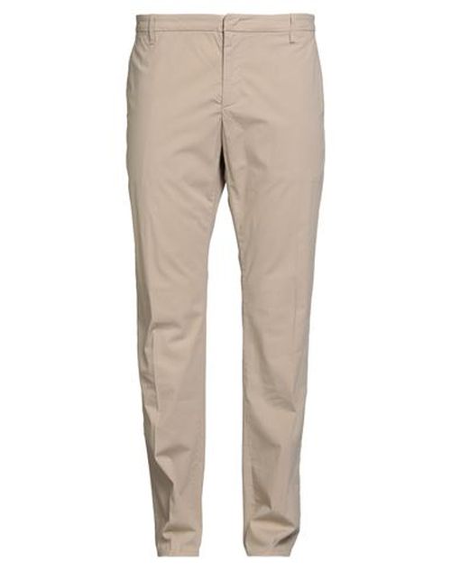 Man Pants Beige Size 38 Cotton, Elastane