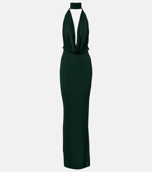 Draped jersey gown