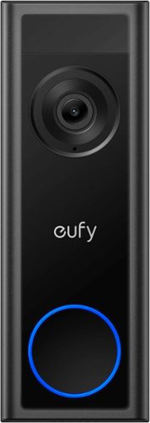 Smart Wi-Fi C31 2K Wired and Battery Operated Video Doorbell with 32GB MicroSD Card - Black