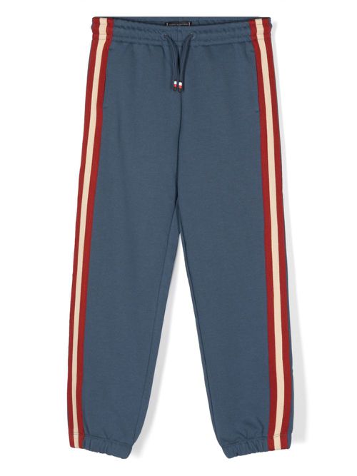 Contrasting stripe track pants - Blue