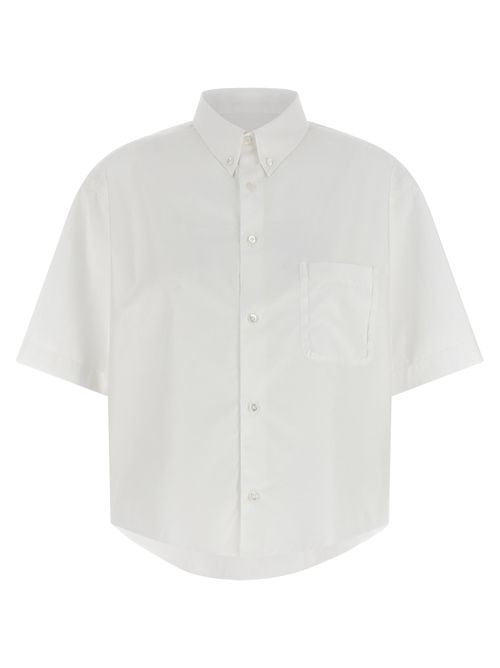 Cotton Poplin Button-Down Shirt — White