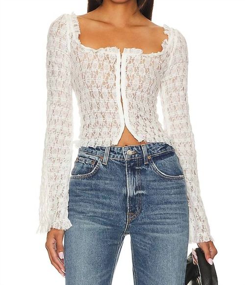 Madison Top In White