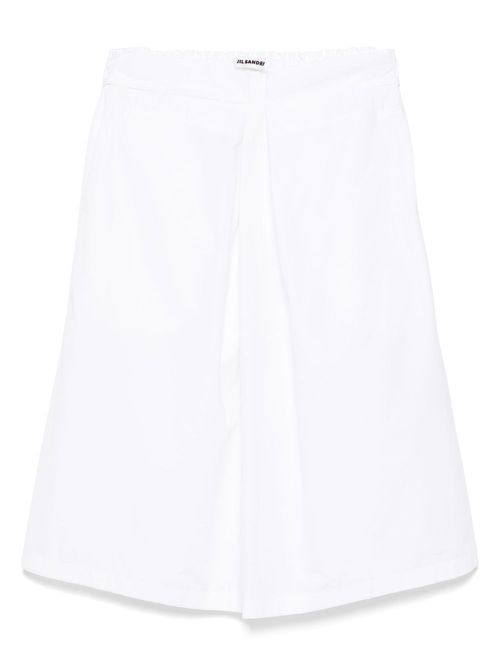 Cotton poplin skirt - White