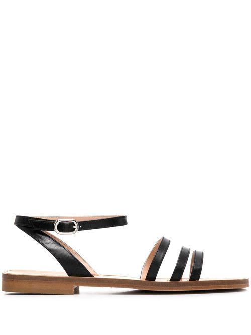 Sarah leather sandals - Black