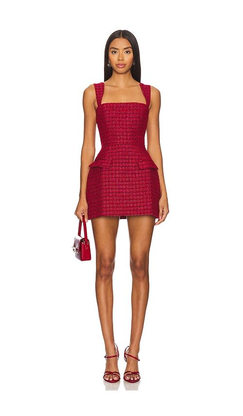 Amanda Uprichard Bethany Skort Romper in Red. - XL also in XS, S