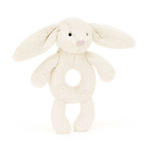Bashful Bunny Ring Rattle Stuffed Toy Soft Teddy Cuddly Animal Cute & Plush Best For Babies, Kids