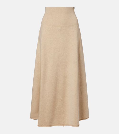 N°388 Ease cashmere-blend maxi skirt