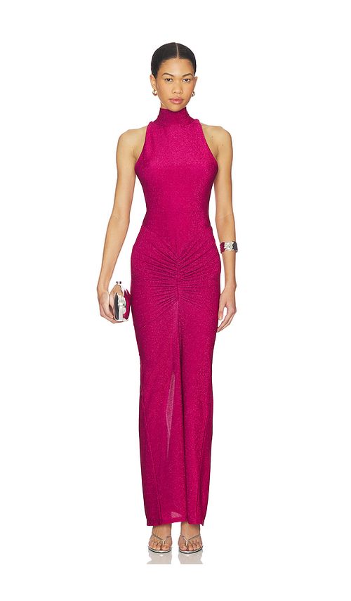 DELFI Roxana Dress in Ruby in Pink. L. Also in M, S