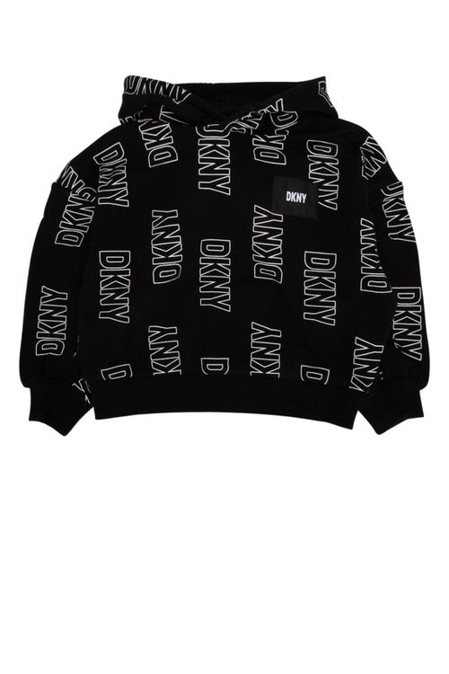 Logo-Patterned Sweatshirt — Black
