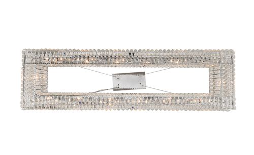 Rettangolo 14-Light 15" Pendant Light in Chrome