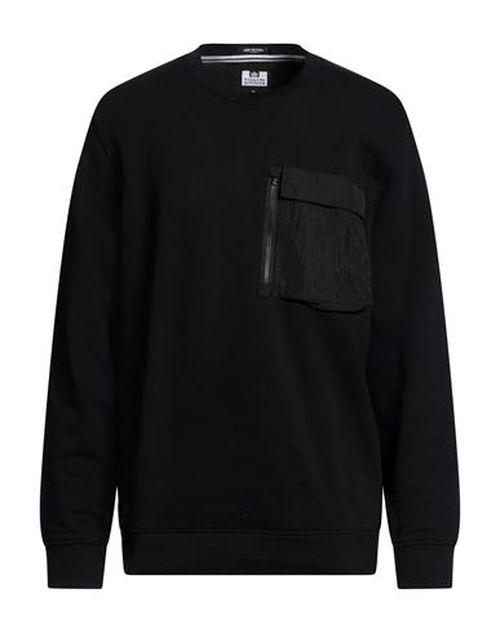 Man Sweatshirt Black Size XL Cotton