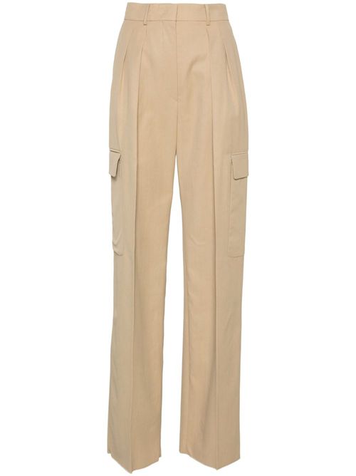 Pleat-detail trousers - Neutrals