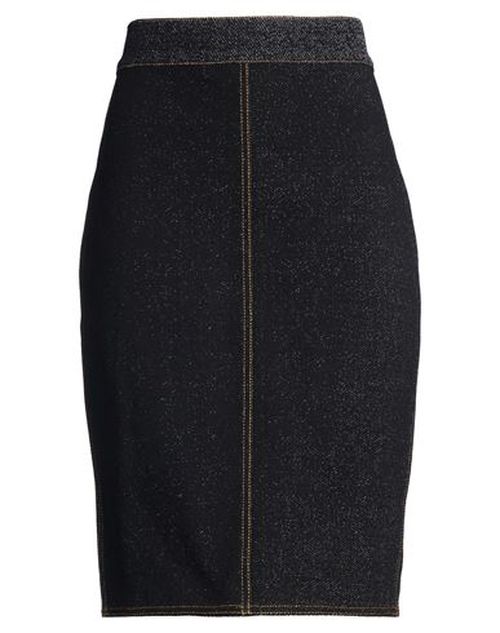 Alaïa Woman Denim skirt Black Size 0 Cotton, Polyamide, Polyurethane