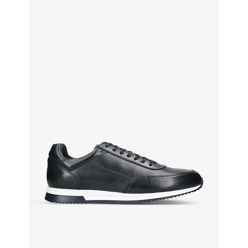 Loake 남성 Mens Navy Bannister Tonal-stitching Leather Low-top Trainers 6 68337620