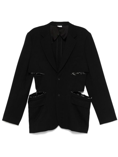 Cut out-detailed blazer - Black