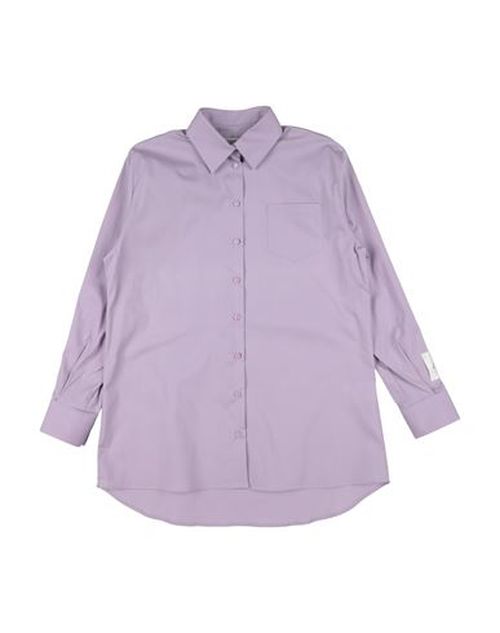 Kid Boy Shirt Lilac Size 10 Cotton, Elastane