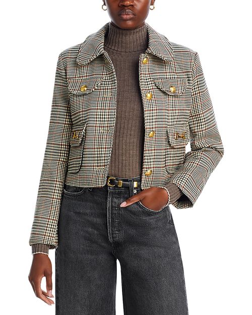 Plaid Four Pocket Jacket
