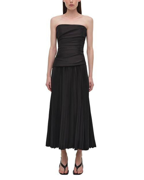 Arie Strapless Bustier Midi Dress
